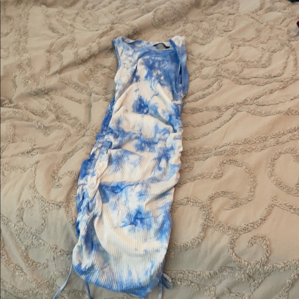 Sheik blue and white tie dye dress *never worn*